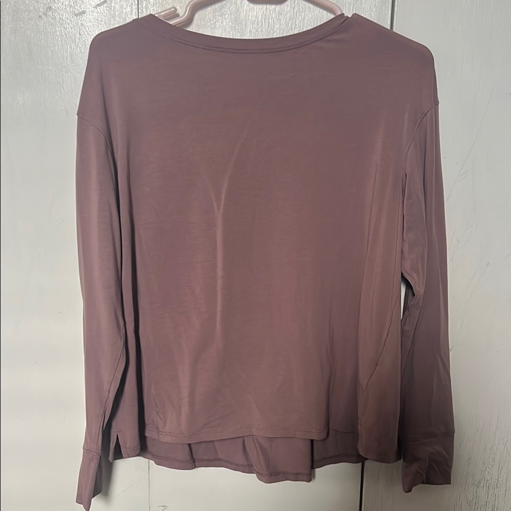 L.L. Bean Purple Long Sleeve Blouse